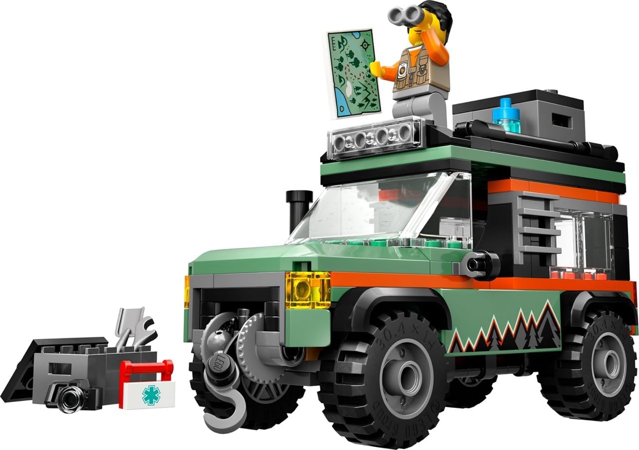Thumbnail 3 de LEGO City Off-Road 4x4 Mountain Truck (60447) - Adventure Building Set for 6+