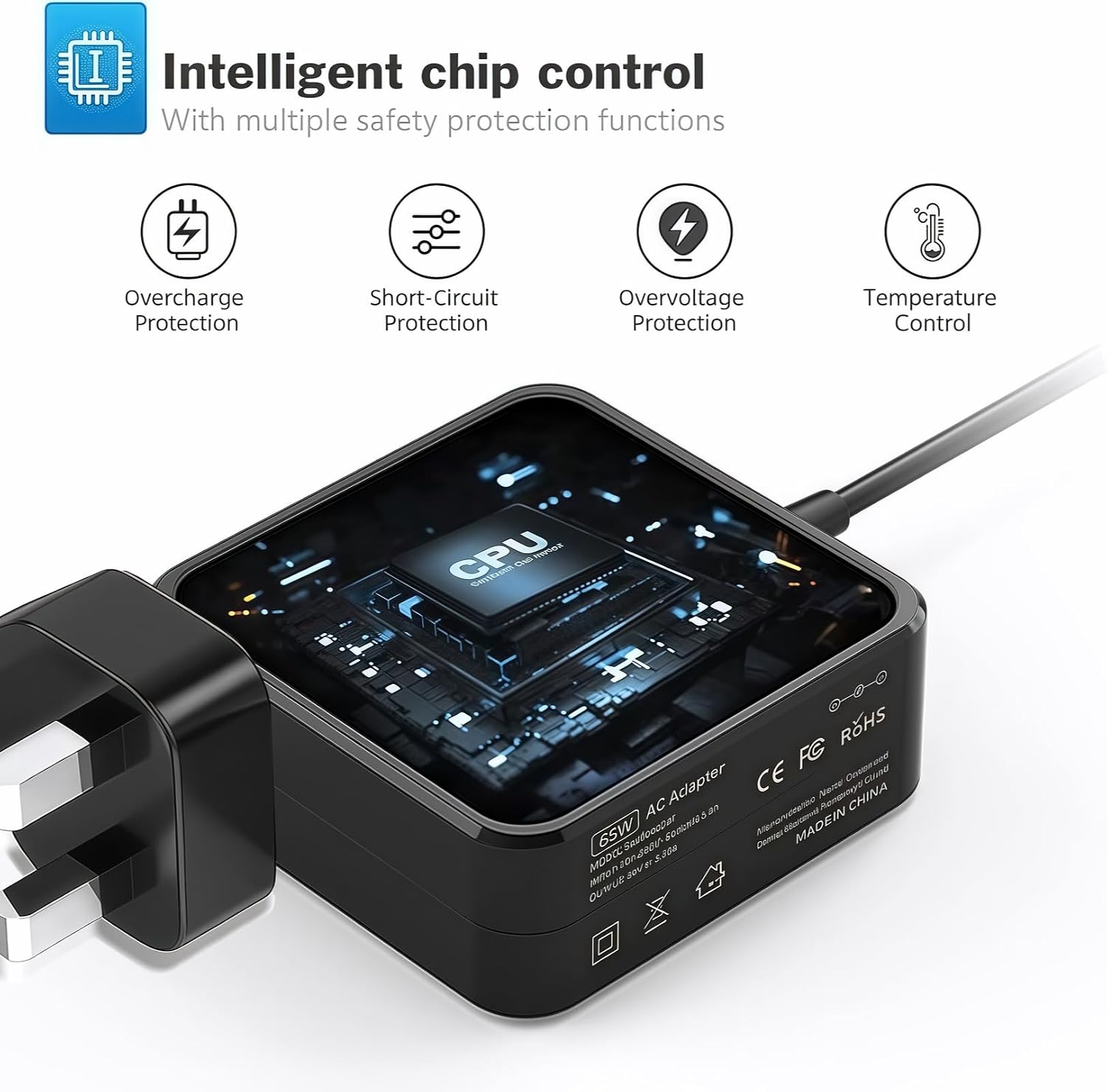 Thumbnail 3 de Lenovo 65W/45W power adapter 4.0×1.7mm ⚡