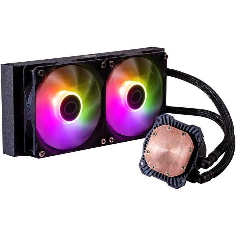 Detalle de Cooler Master MasterLiquid 240L Core ARGB: kit de refrigeración líquida para 240 mm