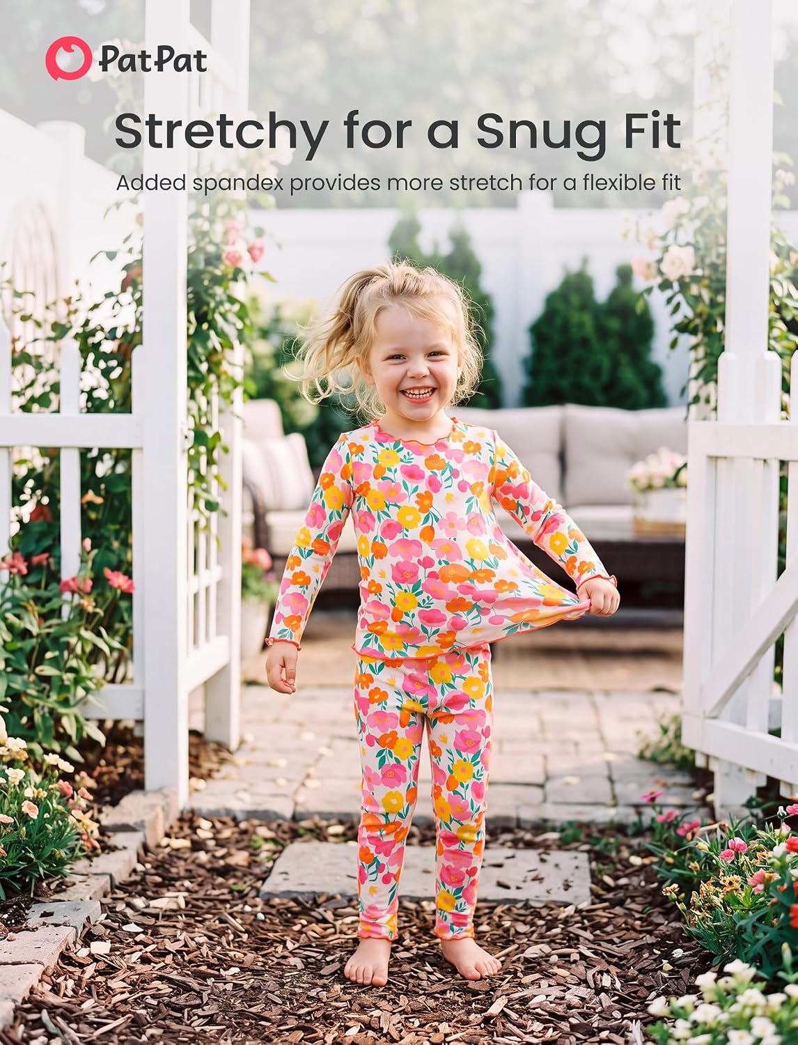 Detalle 1 de PATPAT Toddler Pajama Set, Bamboo Viscose