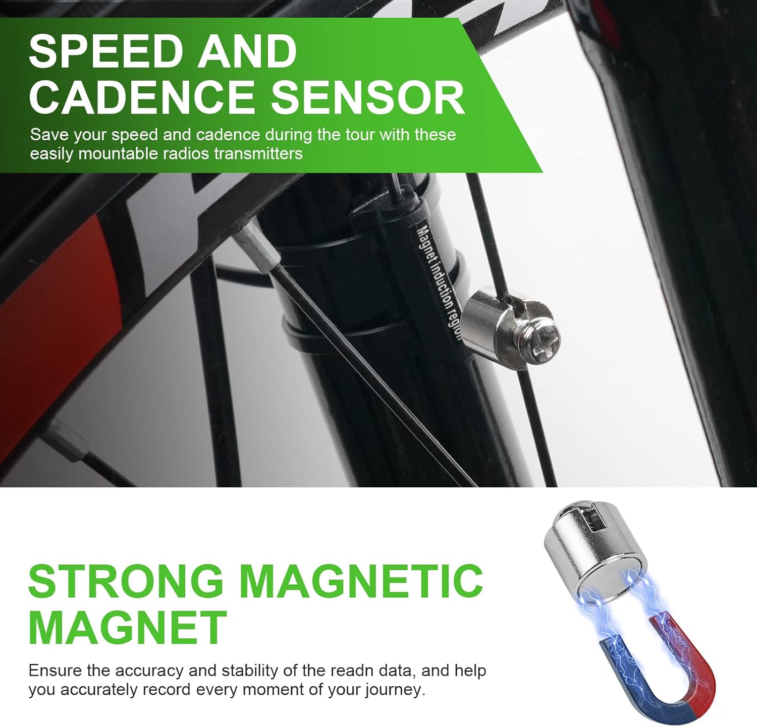 Thumbnail 5 de URAQT Bike Computer with GPS & Touch LCD (19 Functions) – IP54 Waterproof Cycling Speedometer/Odometer