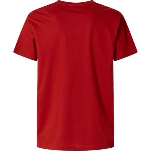 Detalle 1 de Pepe Jeans Eggo N Camiseta para Hombre – Rojo Rugby, S
