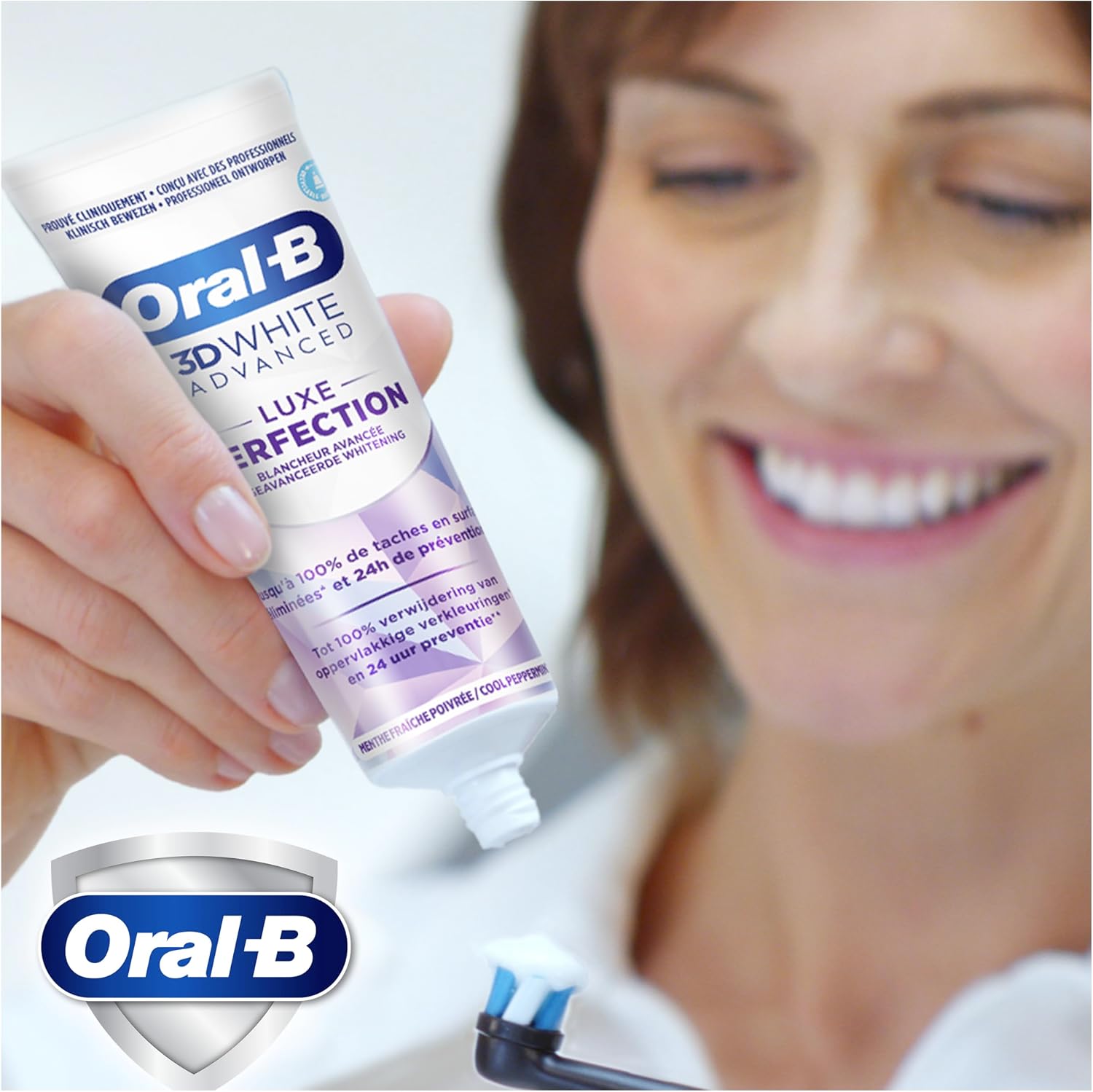 Thumbnail 2 de Dentifrice 3D White Advanced Luxe Menthe 12 x 75 ml