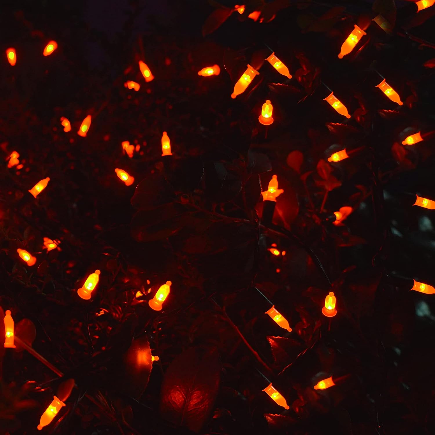Detalle de WATERGLIDE Orange 2-Pack LED String Lights, 16-Foot, 8 Modes