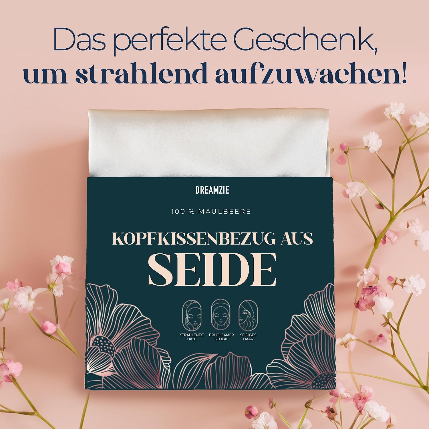 Thumbnail 5 de Dreamzie Seidenkissenbezug 80x80 cm