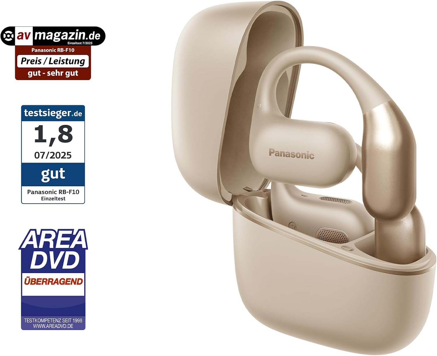 Detalle 2 de Panasonic RB‑F10DE Open‑Ear Kopfhörer, 25 Std. Wiedergabe