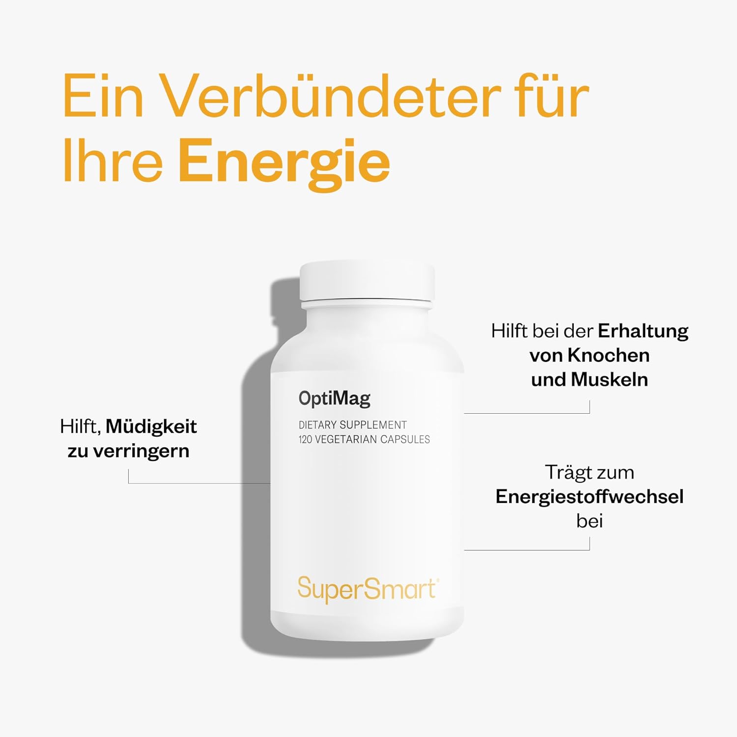 Thumbnail 2 de Optimag – Mineralien: 8 Magnesiumformen für 100% des Tagesbedarfs (vegan)