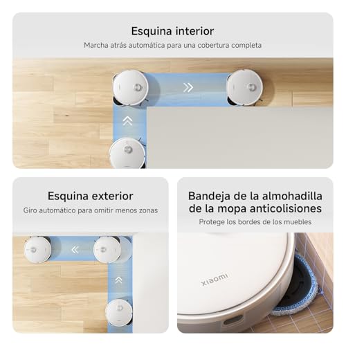 Detalle de XIAOMI S40 Pro: Robot aspirador con fregado y brazos extensibles