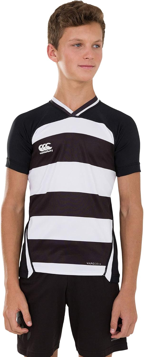 Thumbnail 6 de Canterbury Boys’ Vapodri Evader Hooped Rugby Jersey (Pro Athletic Fit)