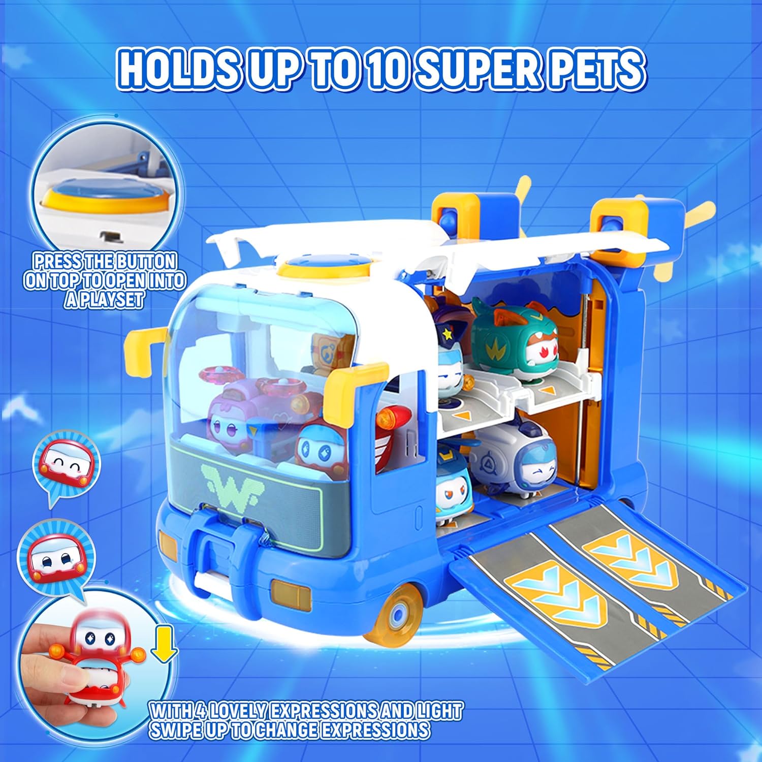 Thumbnail 2 de Super Wings 2-in-1 Mini Base Blau