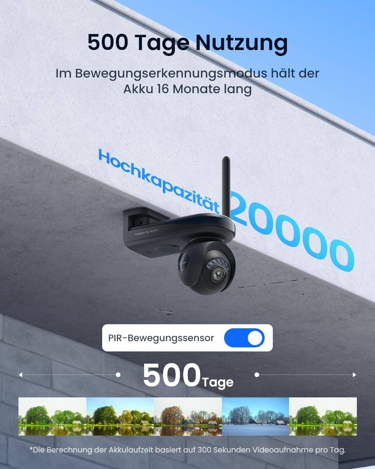 Detalle 2 de Reolink 4K Solar Überwachungskamera 500 Tage
