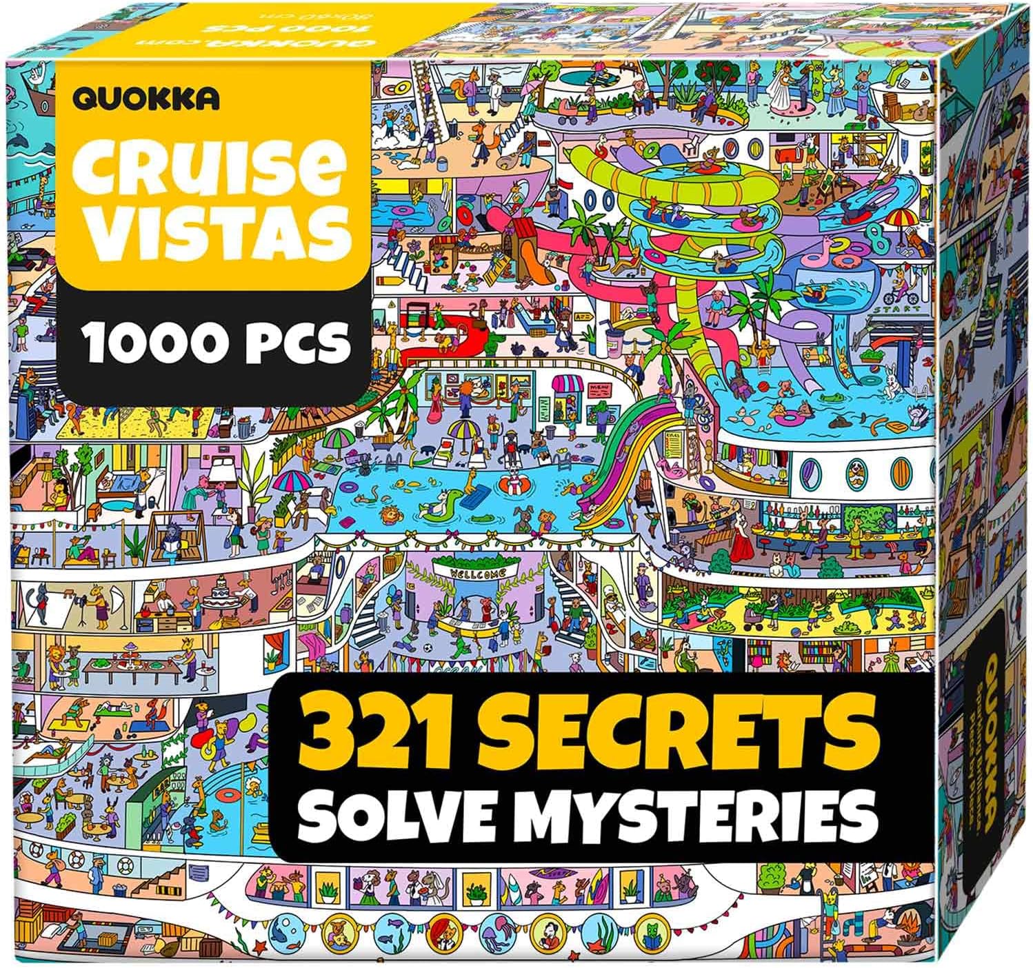 Detalle de QUOKKA 1000-Piece Animal Bash Puzzle 🧩