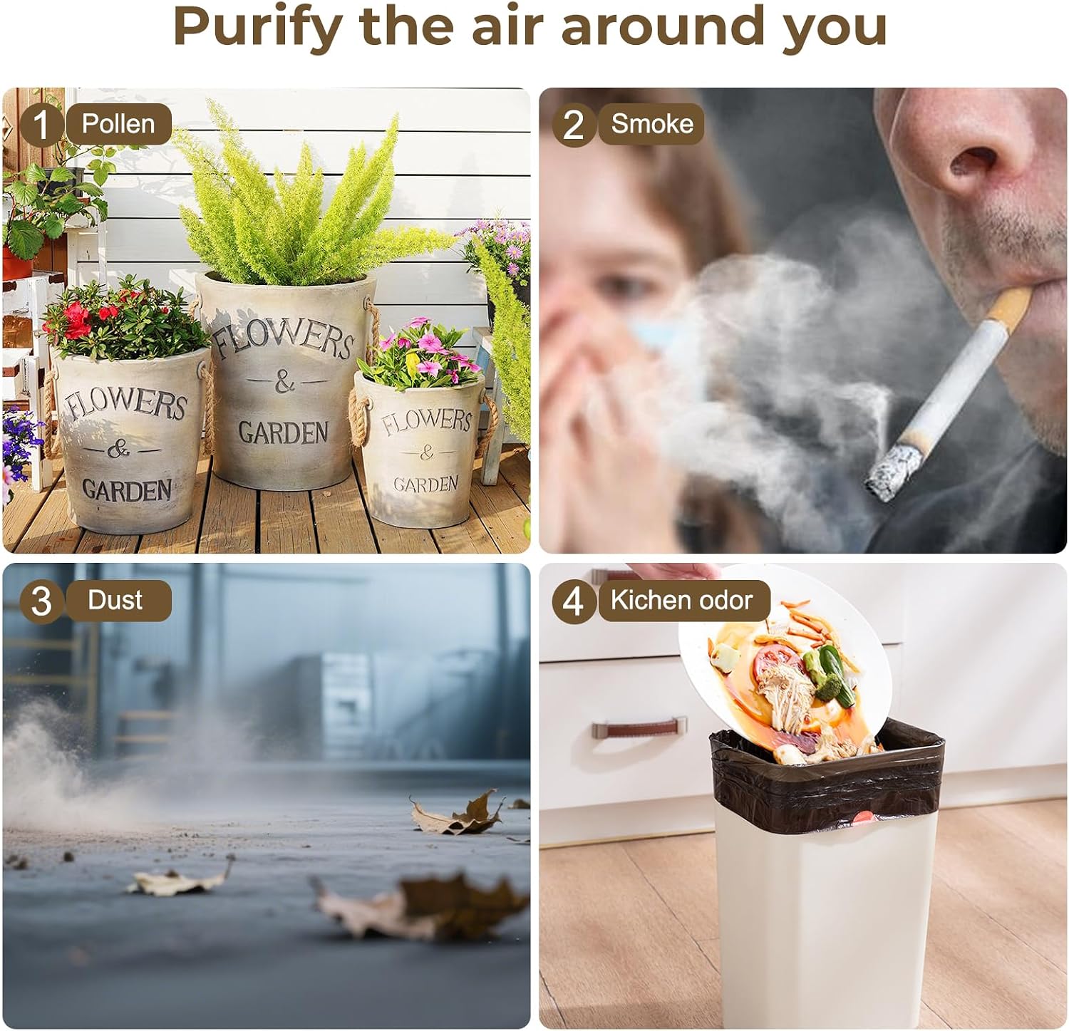 Thumbnail 6 de Air Purifier for Bedroom and Home by Chuboor PJ01 — 305 m³/h, 5 Speeds, 3 Timers, Quiet Sleep Mode, HEPA