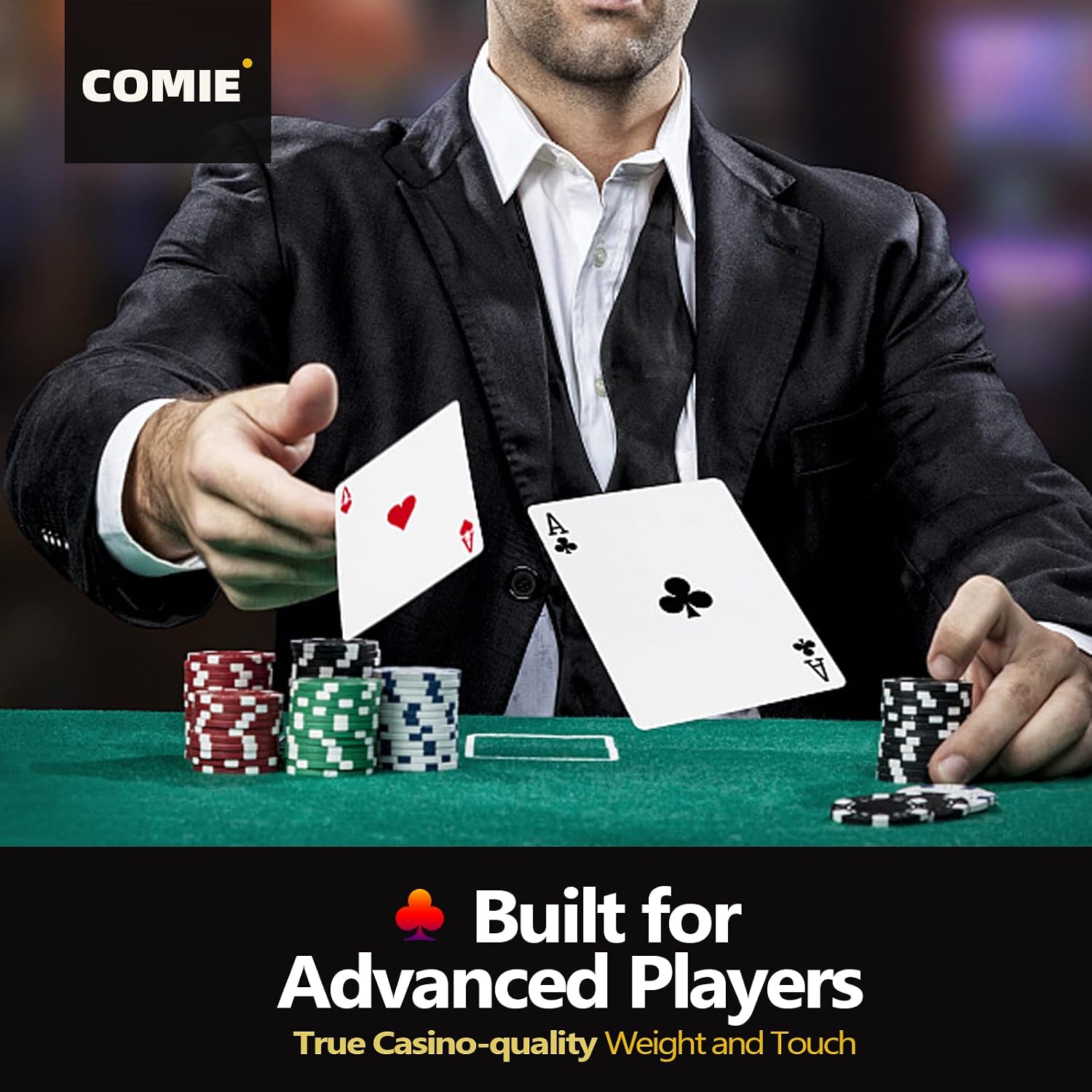 Thumbnail 4 de Comie Poker Chips 500PCS poker chip set 🎲