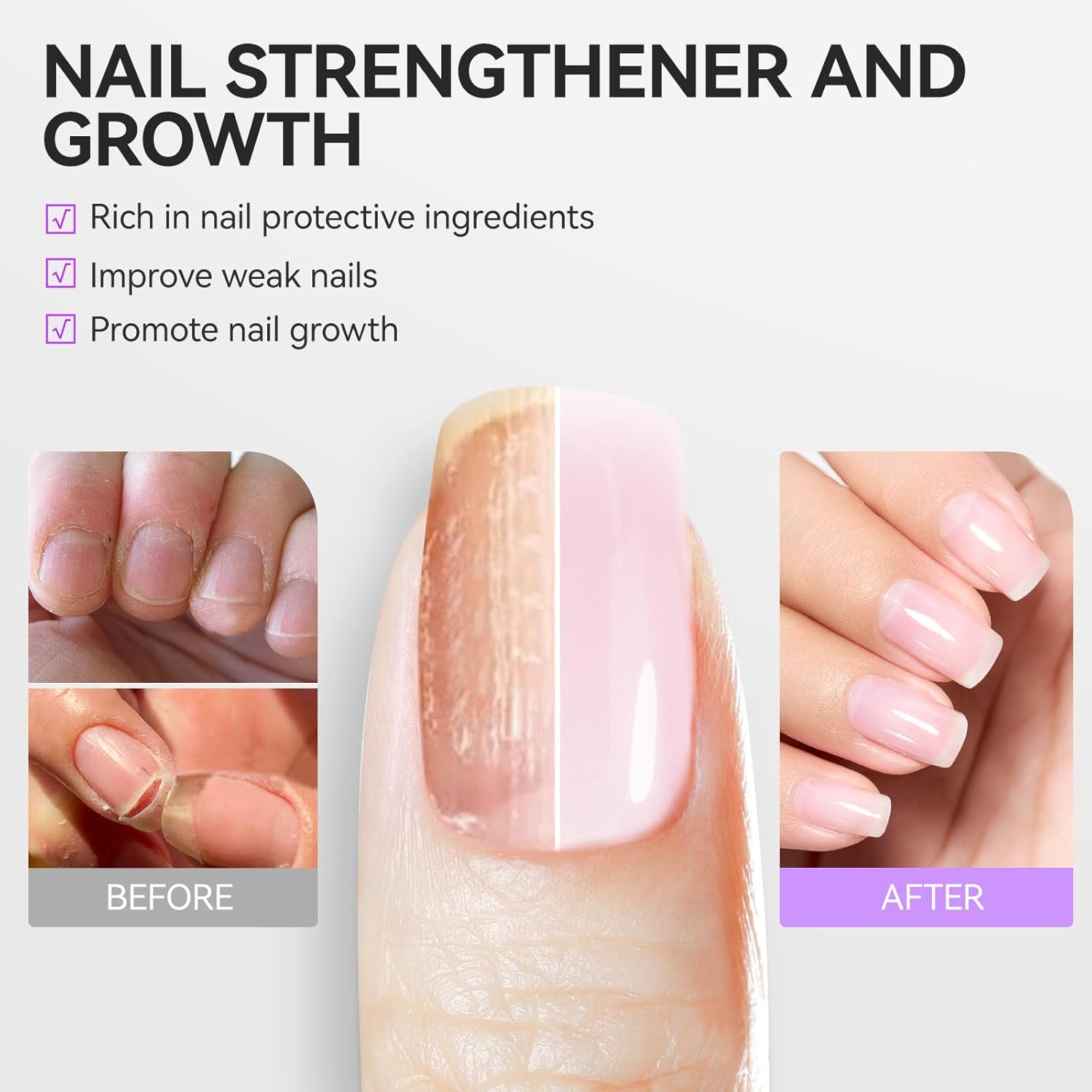 Detalle 2 de Gelike ec Nagelhärter 15 ml für brüchige Nägel