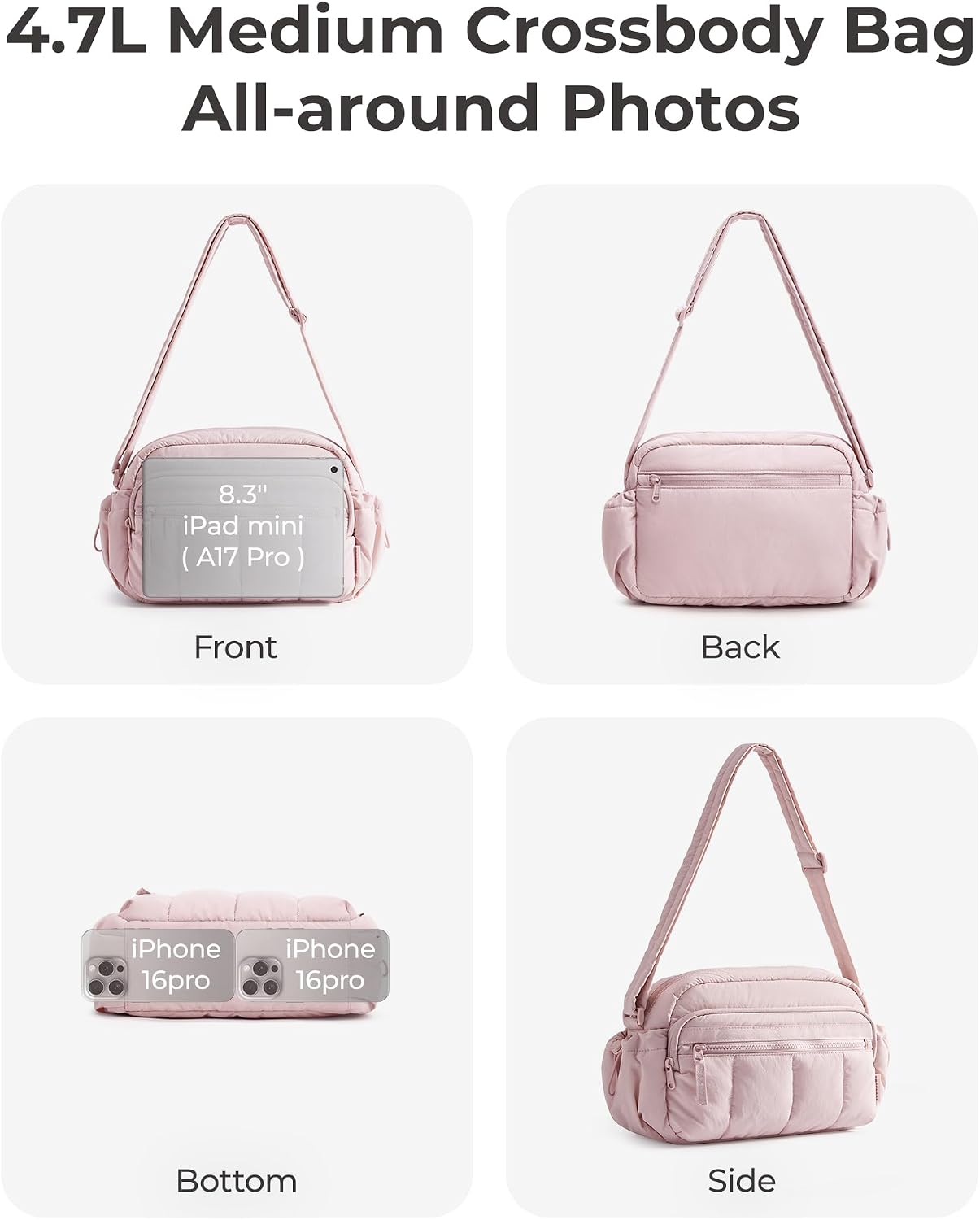 Thumbnail 6 de bagsmart Crossbody Bag for Women 0.6lb