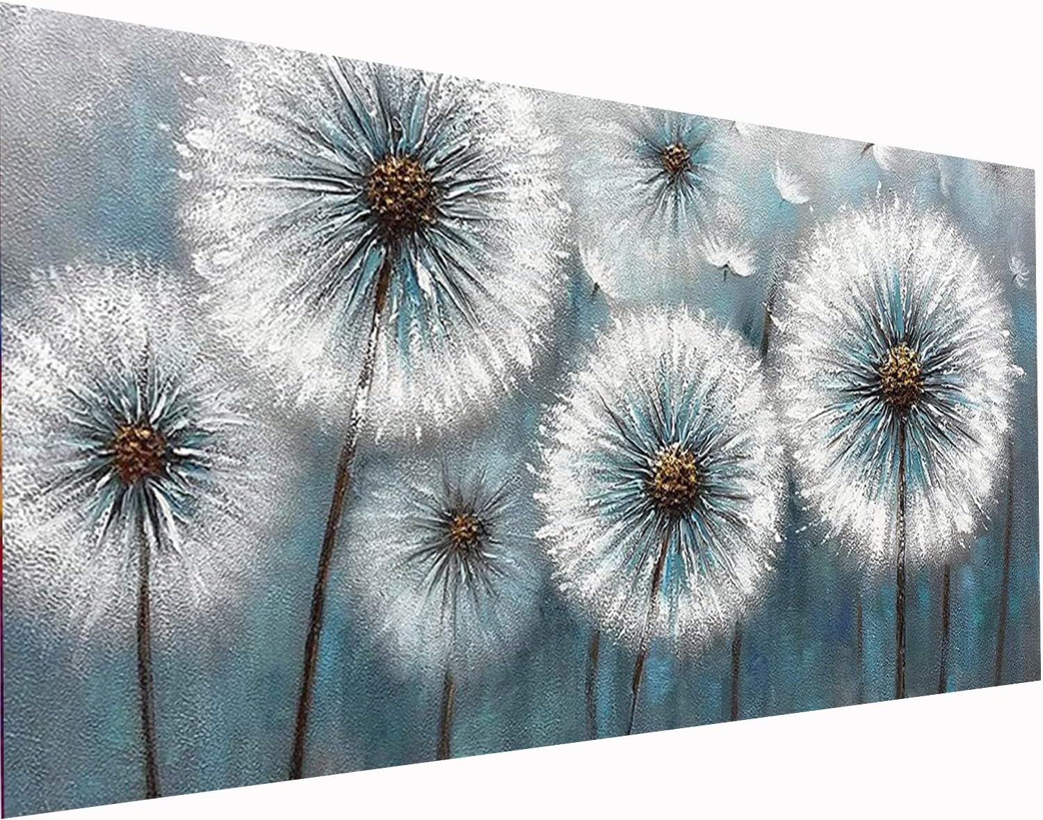 Detalle de YALKIN Floral Diamond Painting Kit for Adults, Full Round Drill, 35.5 x 15.7 inches