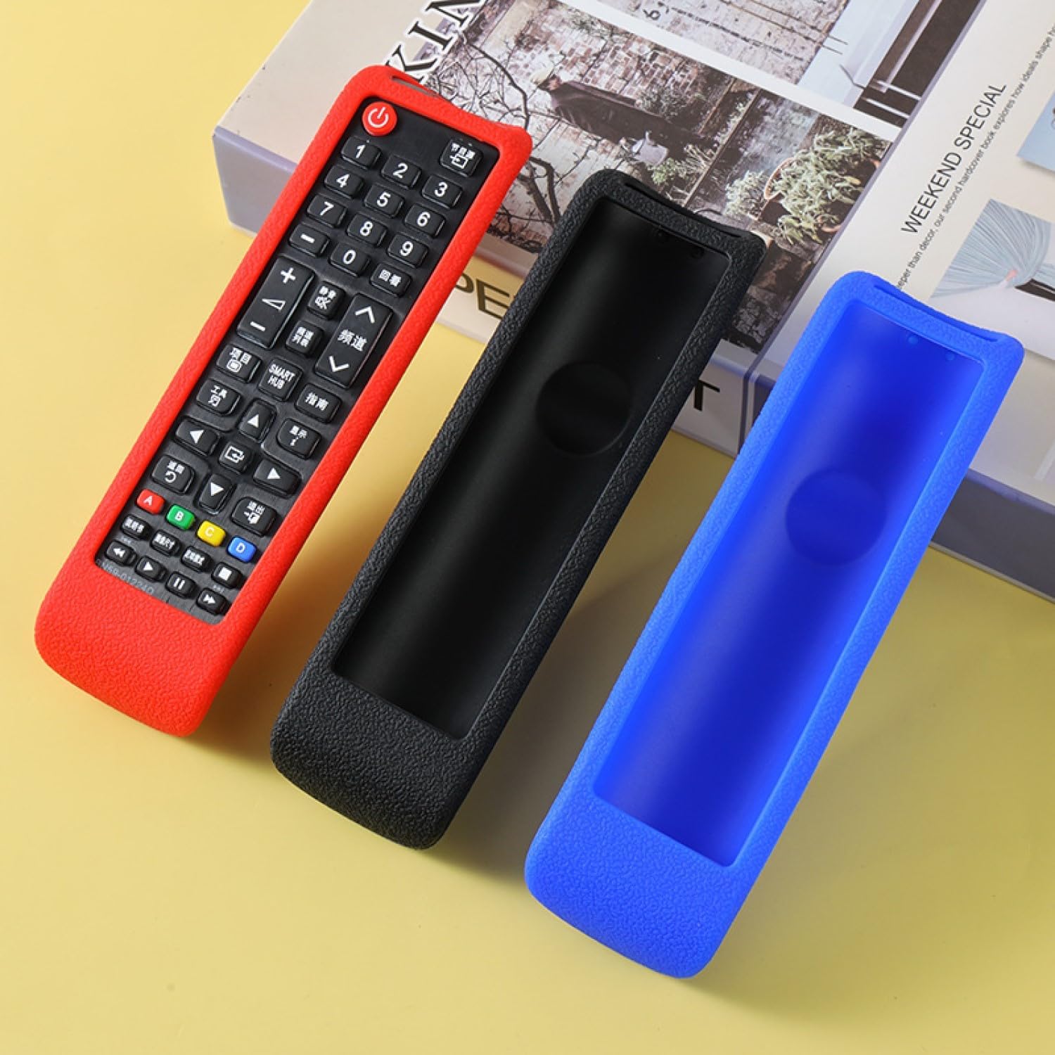 Detalle de Protective Silicone Remote Cover for Samsung TV Remotes (AA59-00741A / BN59-01175N / BN59-01315B)