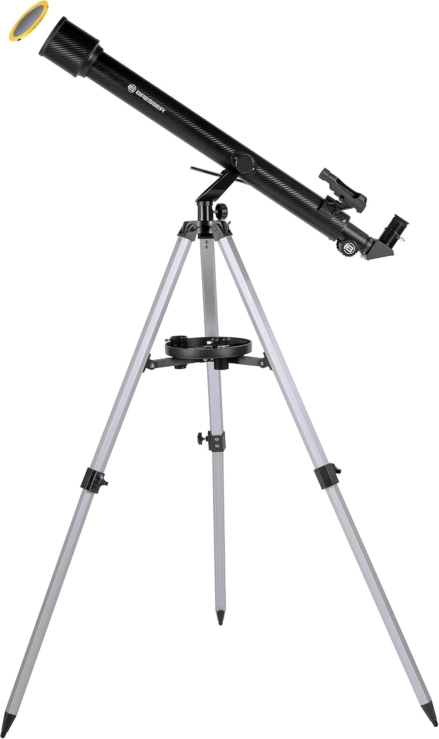 Detalle de BRESSER Stellar 60/800 AZ – teleskop refrakcyjny 60 mm z adapterem do smartfona
