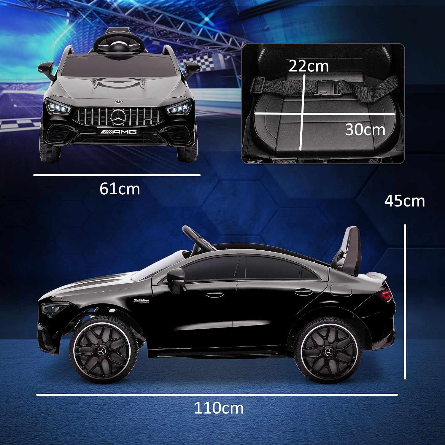 Thumbnail 6 de AIYAPLAY Mercedes AMG CLA 45 12V voiture électrique