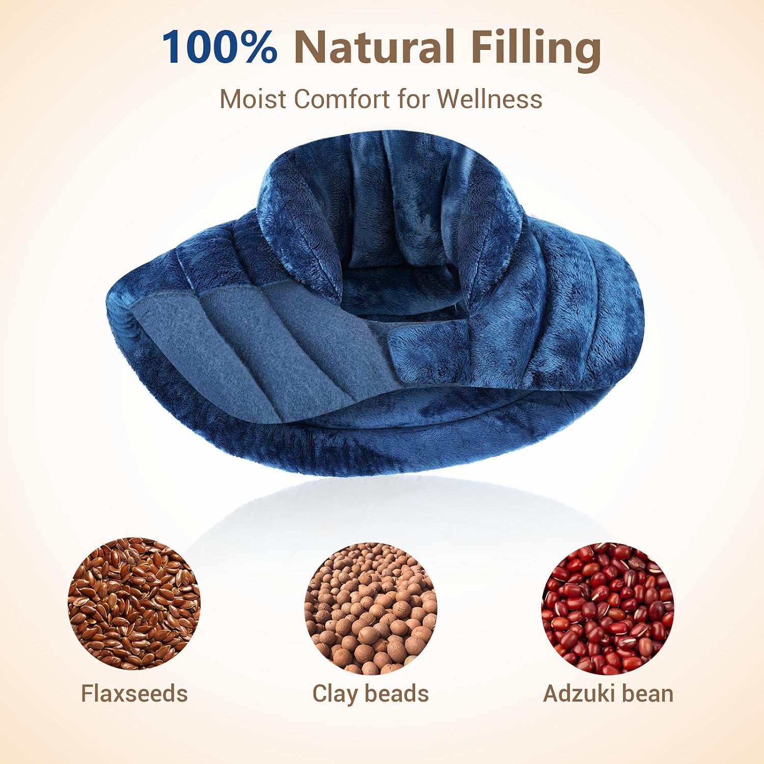 Thumbnail 5 de Comfytemp Weighted Microwave Heating Pad for Neck and Shoulders, Large Blue Flannel