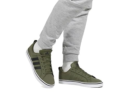 Detalle de Adidas Hombre Vs Pace 2.0 Shoes – Olive Strata/Core Black/Cloud White, talla 47 1/3 EU