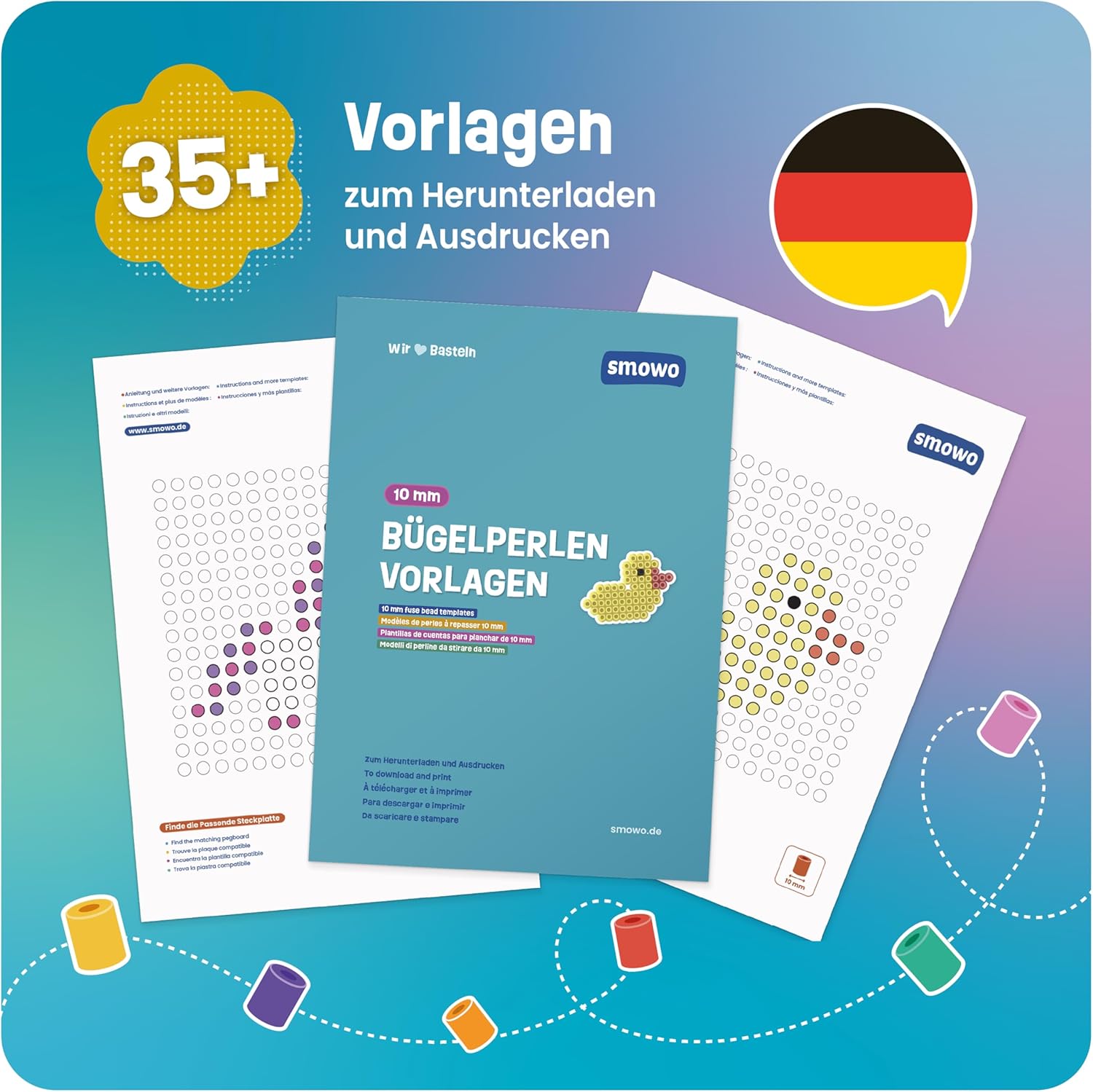 Thumbnail 3 de Smowo Bügelperlen 1000 Stück 🎨