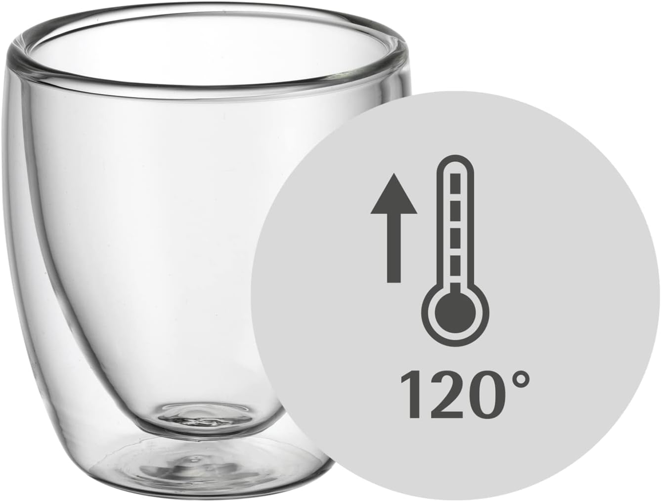 Thumbnail 3 de doppelwandige WMF Kult Espressotassen aus Borosilikatglas (2-teilig, 80 ml) mit Schwebeeffekt