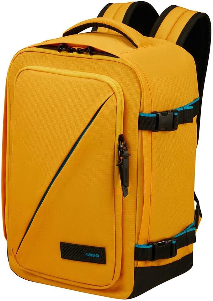 Detalle de American Tourister Take2Cabin – sac cabine sous le siège Ryanair (S) 25 x 20 x 40 cm, 24 L, jaune
