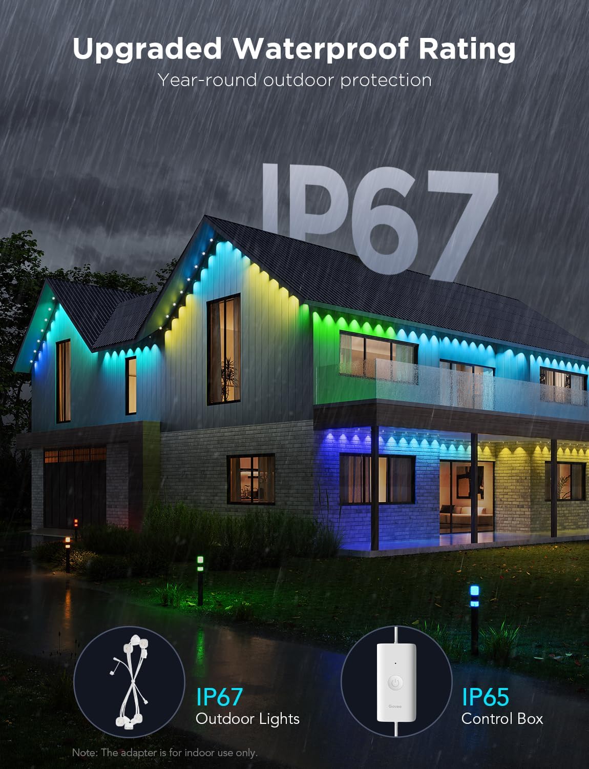 Thumbnail 4 de Govee Permanent Outdoor Lights Pro 200ft 🌈