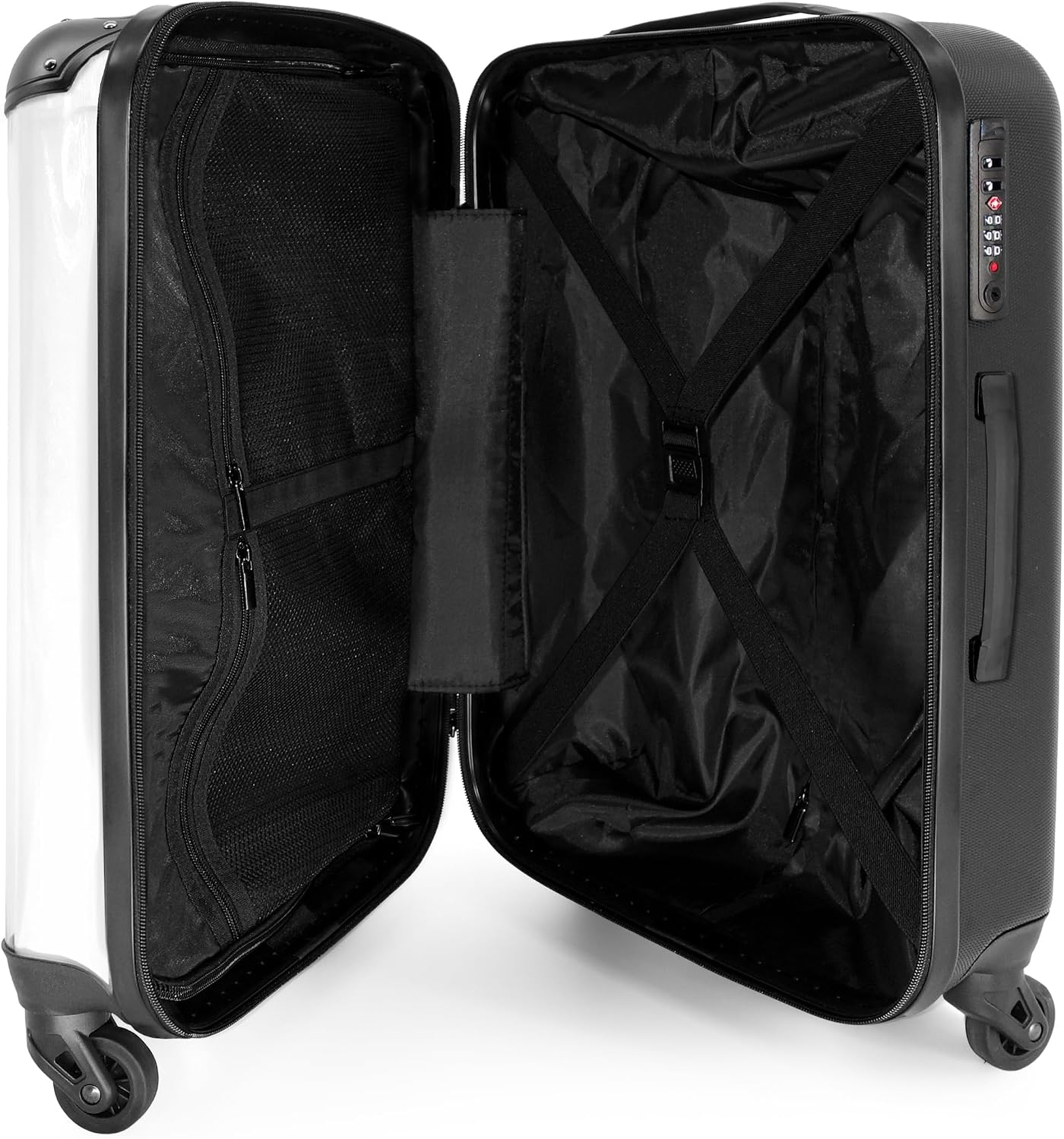 Thumbnail 3 de Valigia grande ultra-leggera rigida con serratura TSA (67 cm, 72 L) Ragazza – Bianco