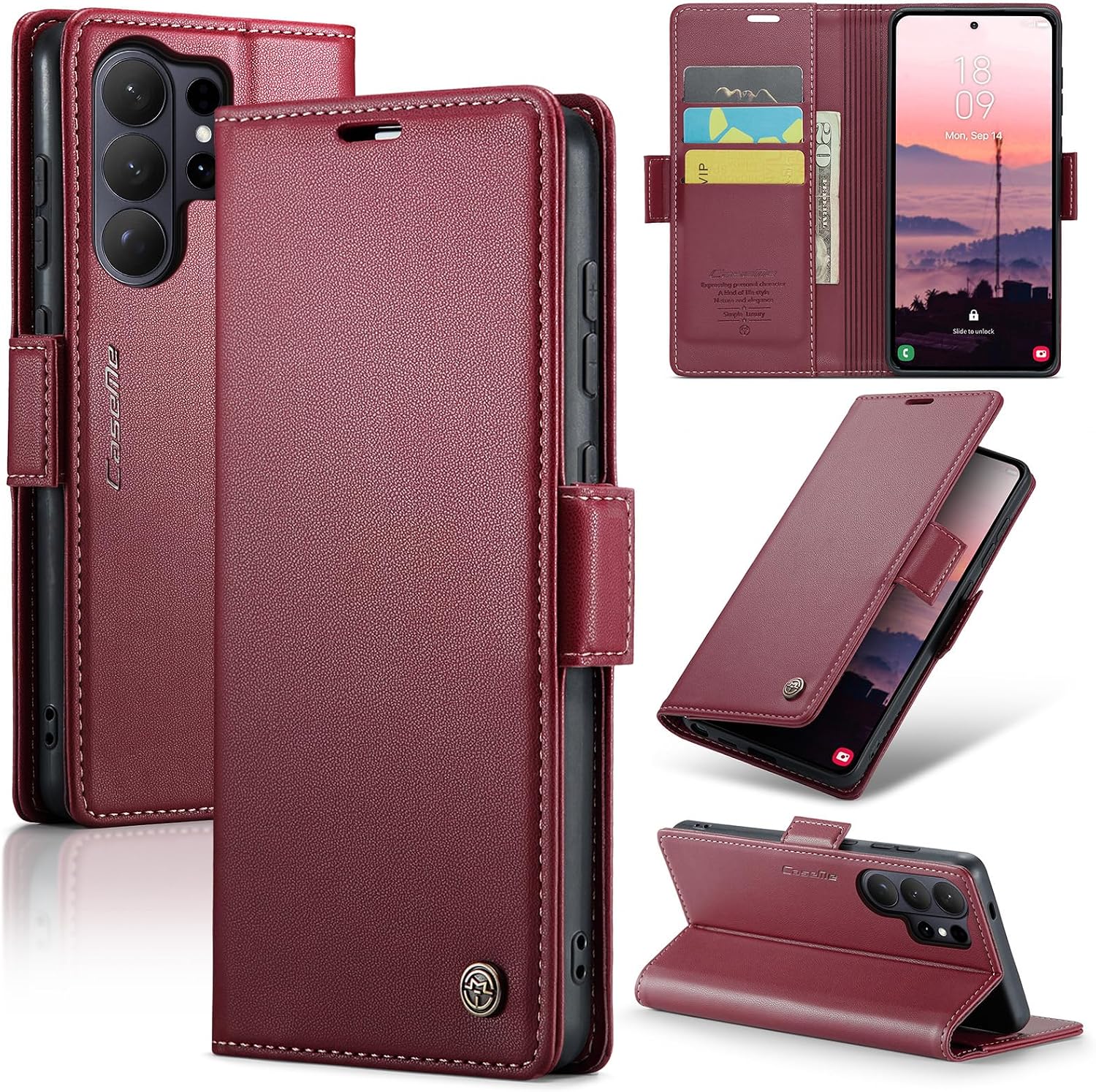 Detalle de HAII Wallet Flip Case for Samsung Galaxy S26 Ultra