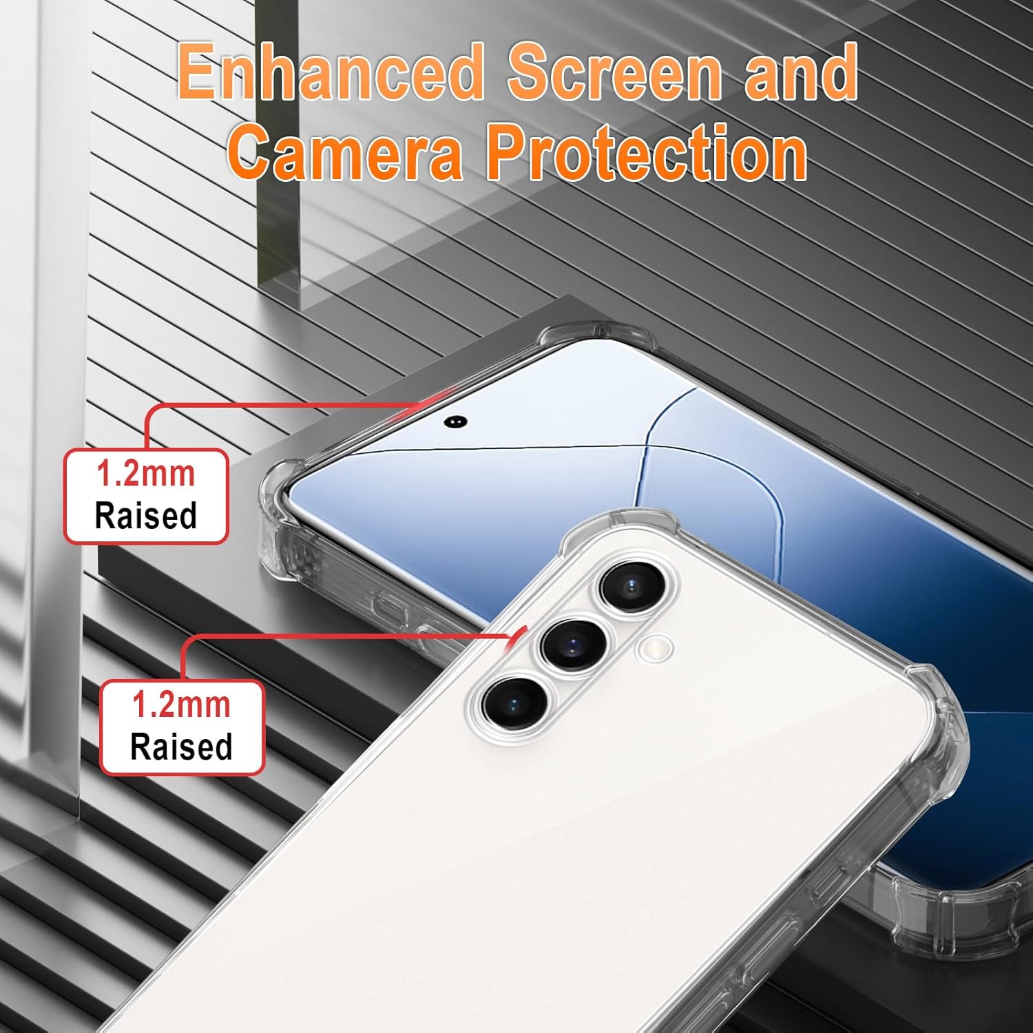 Thumbnail 5 de XTCASE Coque avec collier pour Samsung Galaxy A56 5G – Transparente en silicone avec cordon Or Rose