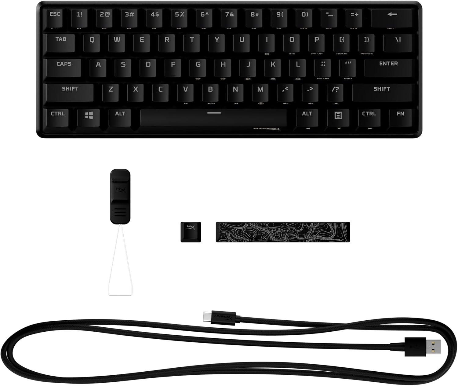 Detalle de HyperX Alloy Origins 60 HKBO1S-RB-US/G Mechanical Gaming Keyboard, RGB