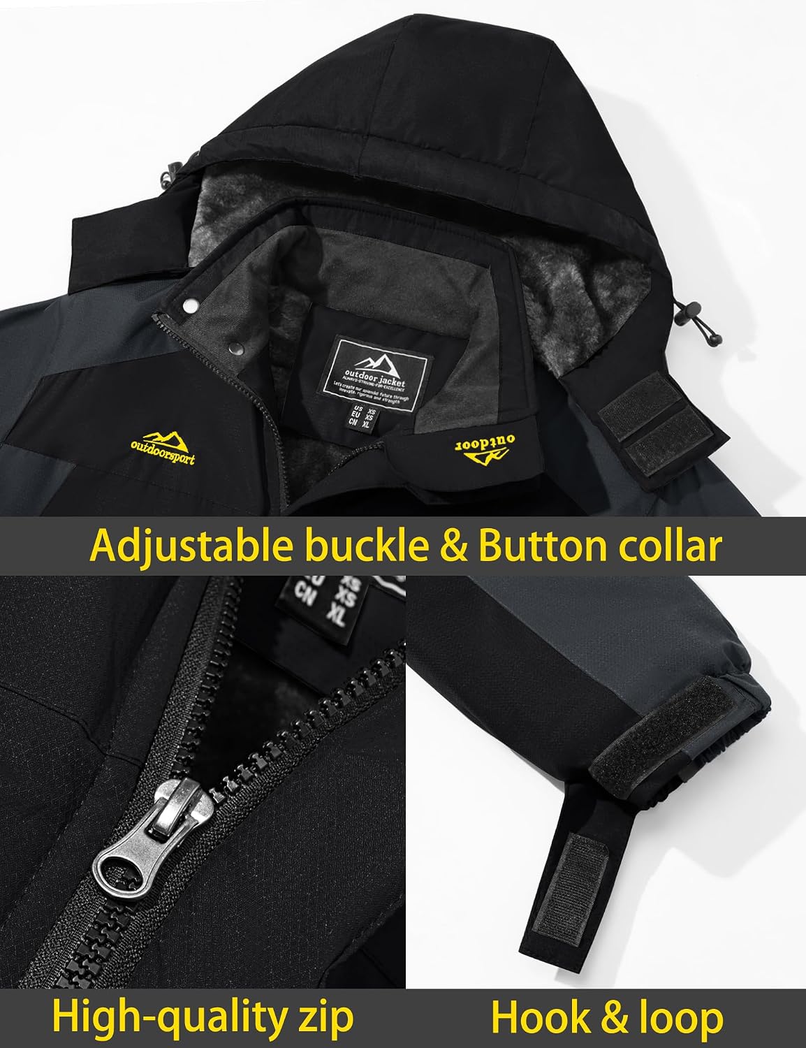 Detalle 1 de TACVASEN Men's Winter Ski Jacket