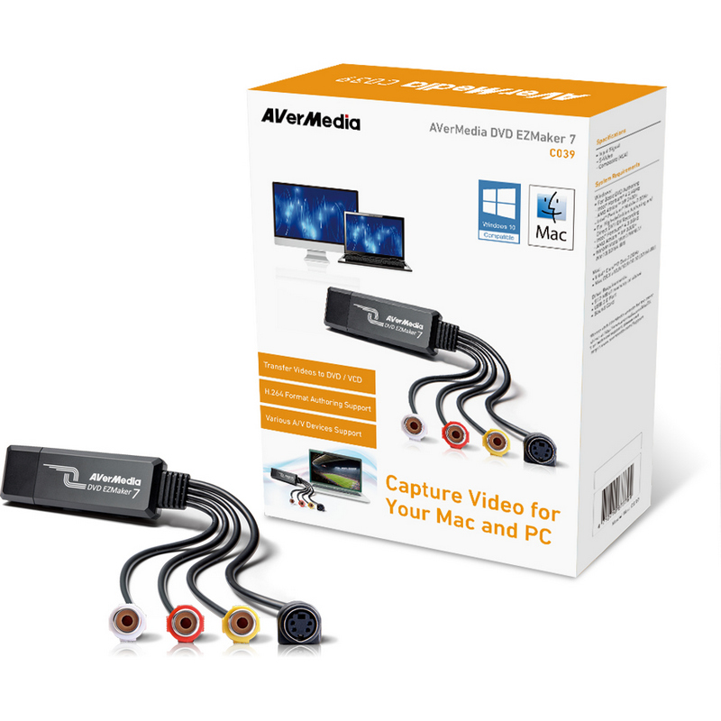 Thumbnail 1 de AverMedia DVD EZMaker 7: Capturadora USB para digitalizar VHS/8mm y convertir a DVD