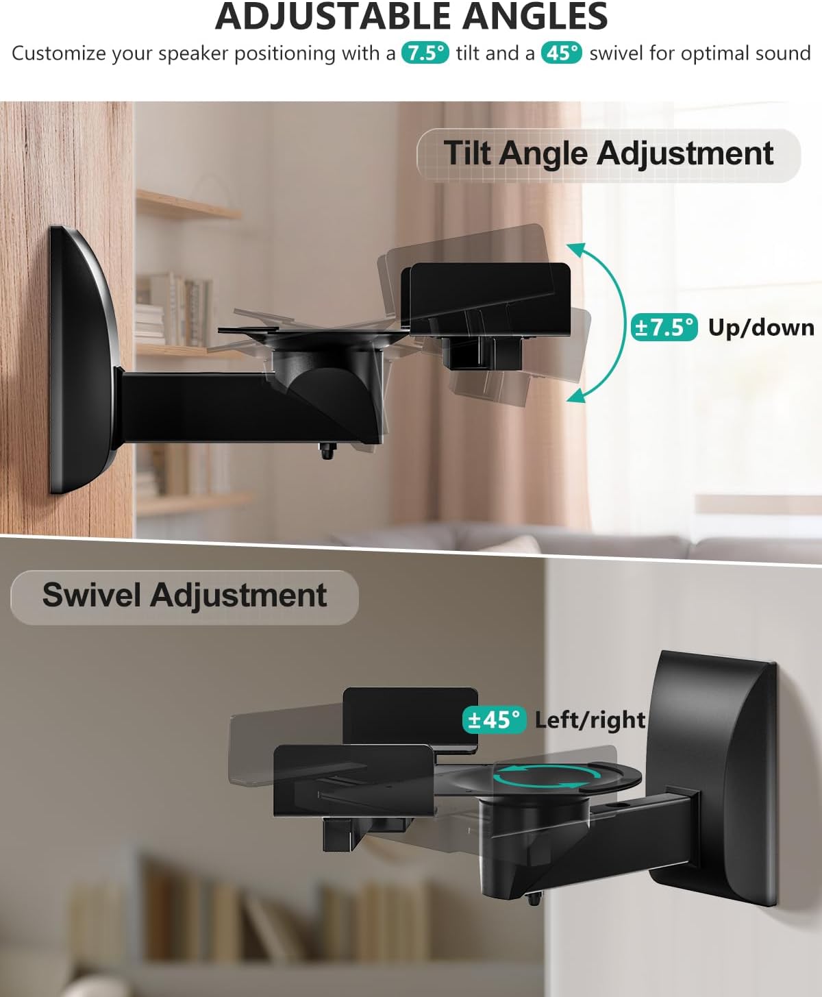 Thumbnail 3 de WALI SWM201 Speaker Wall Mounts 25 kg pair