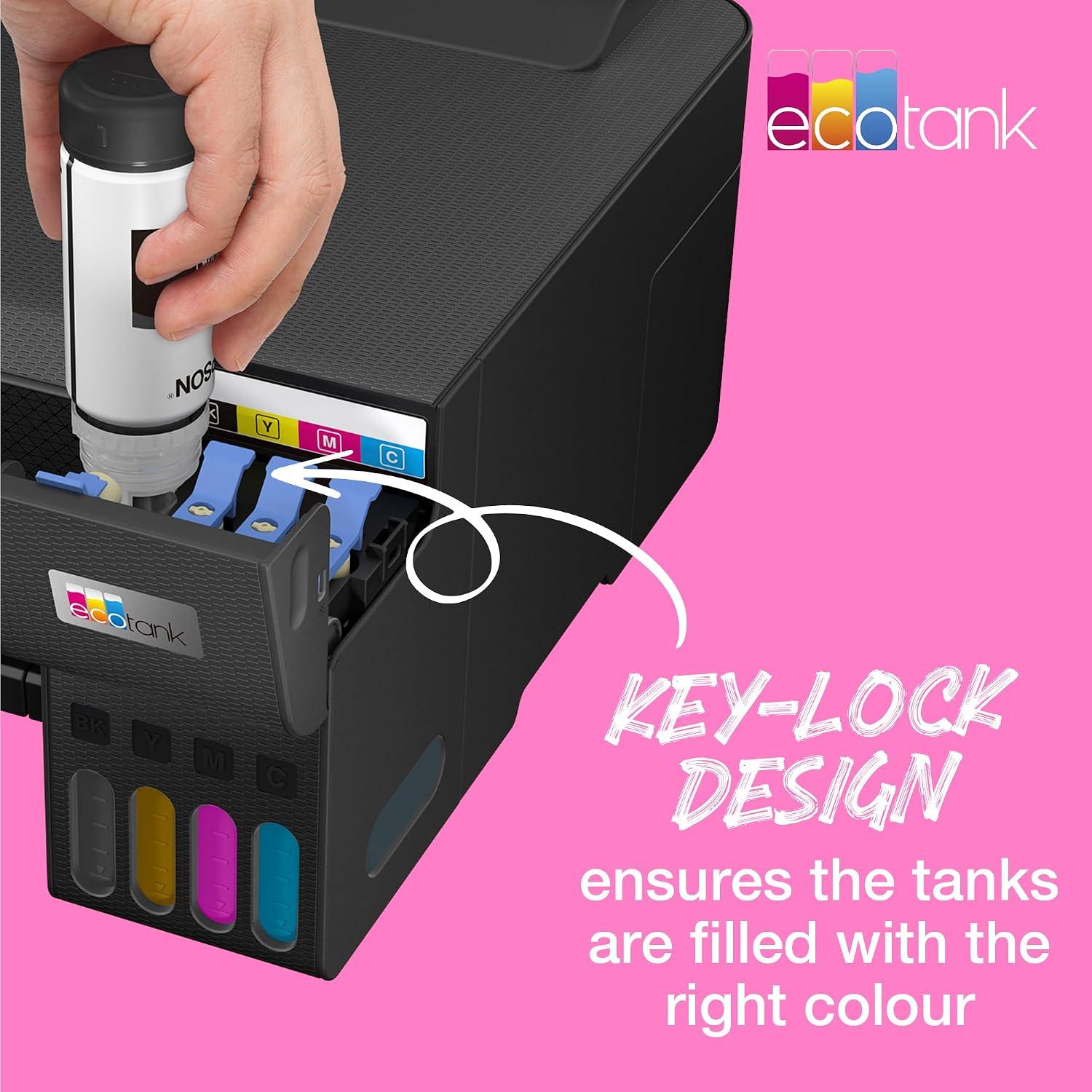Detalle de Epson EcoTank 104 Black Genuine Ink Bottle for ET-2710/2711/4700