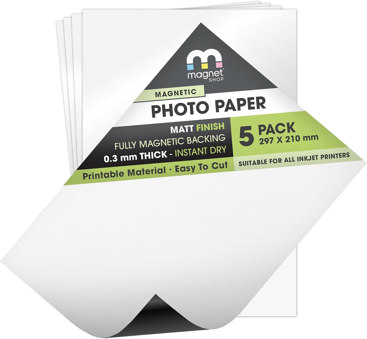 Detalle 2 de TMS Magnetic Photo Paper (A4) with Glossy Finish | 10-pack for Inkjet Printers