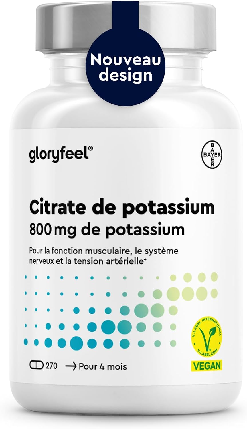 Detalle de Potassium 270 Gélules 800 mg pour muscles