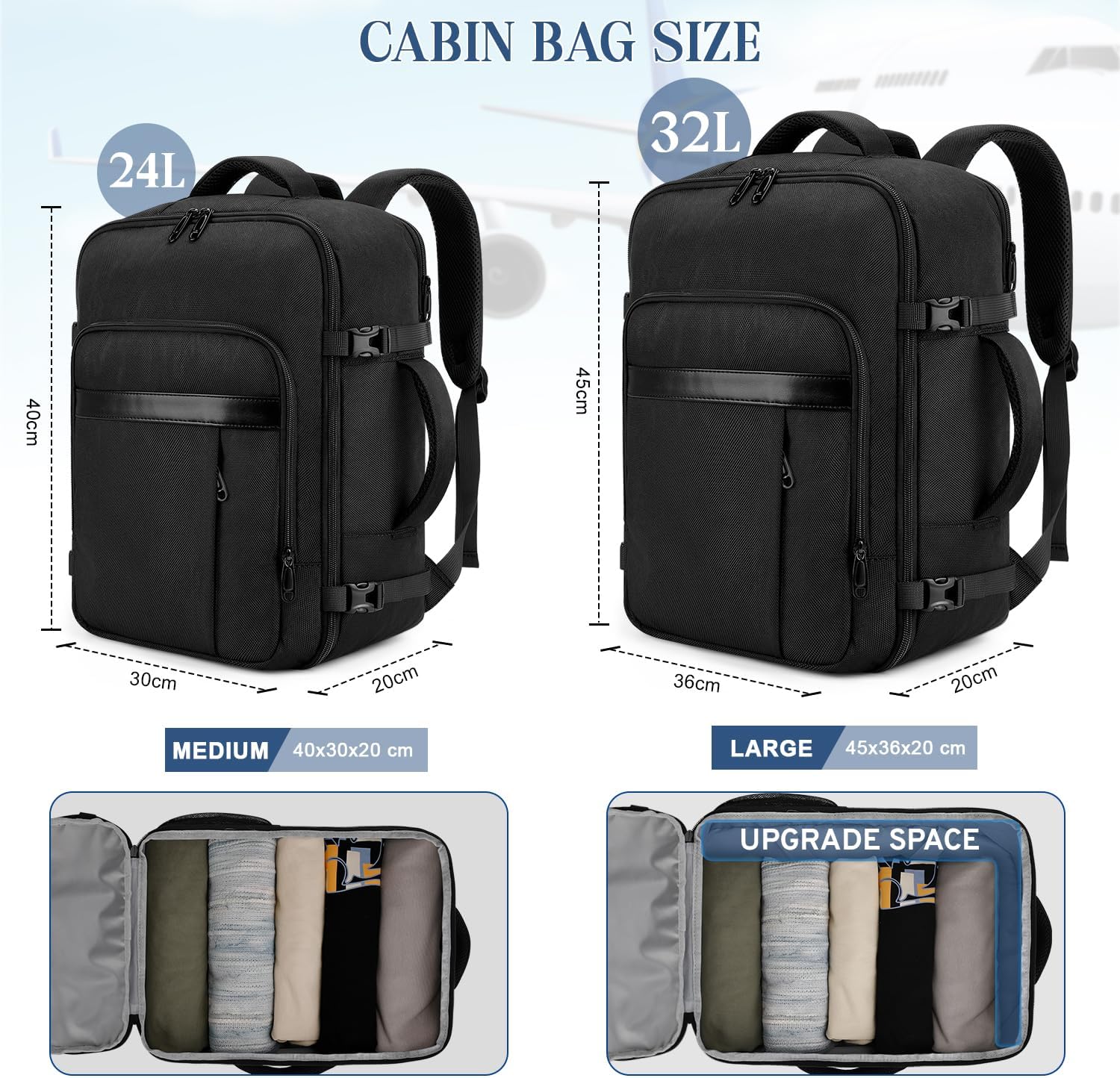 Thumbnail 2 de VSNOON Easyjet Cabin Bag 45x36x20 32L