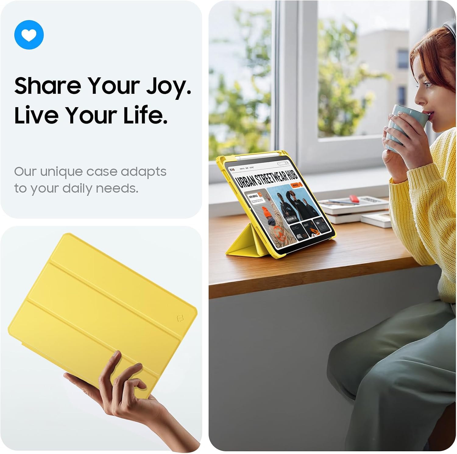 Thumbnail 4 de FINTIE Hybrid Case for iPad 11in Yellow