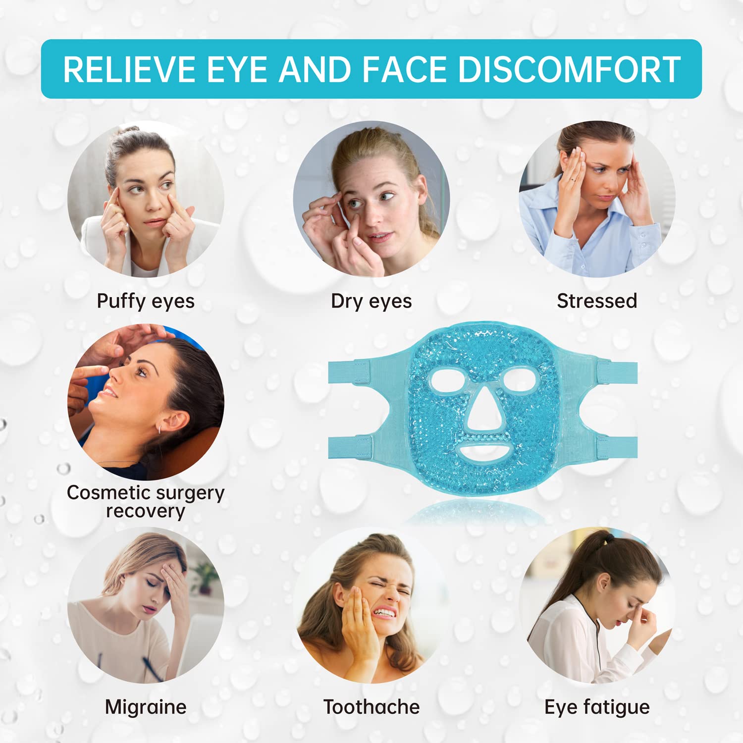 Thumbnail 2 de ZNÖCUETÖD Cold Face Eye Mask 🧖♀