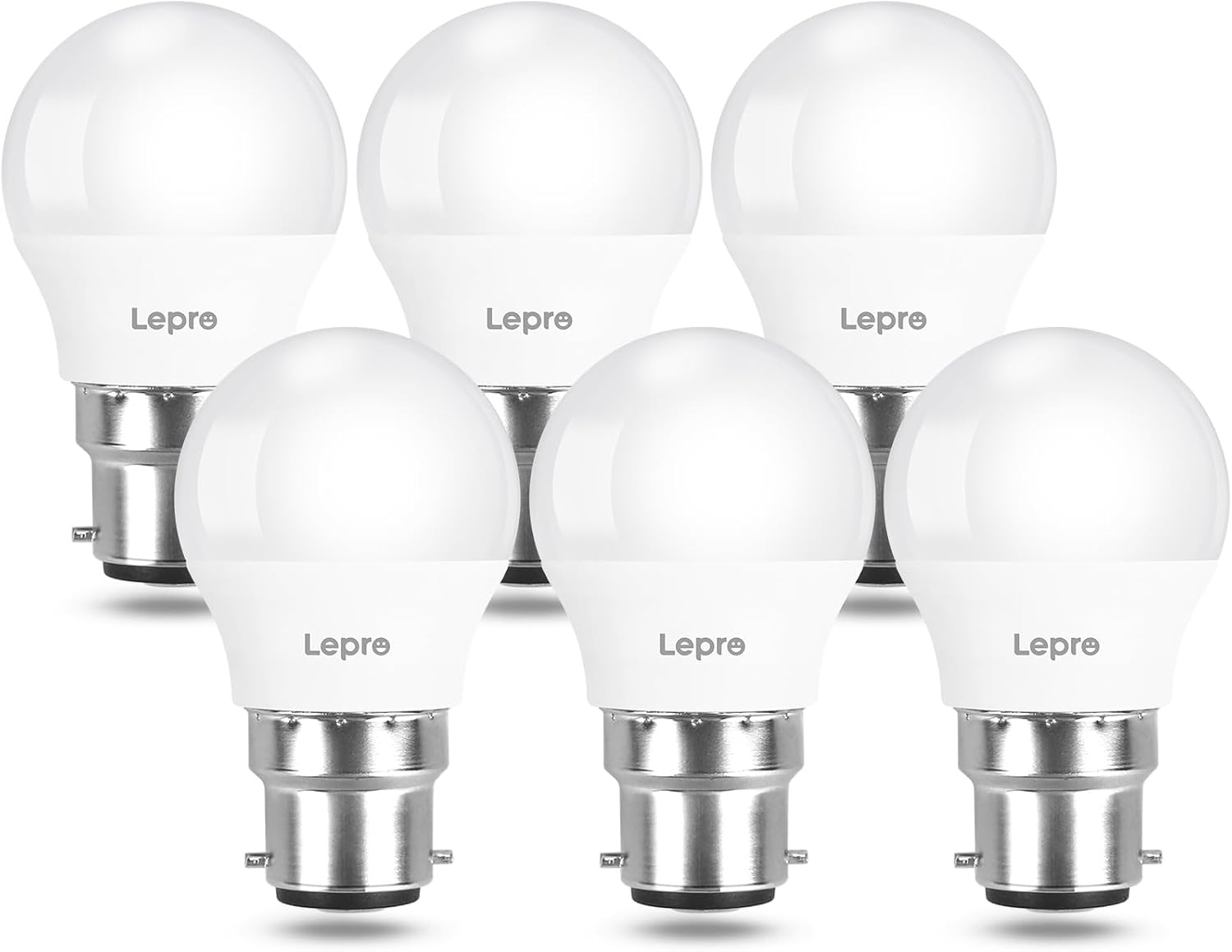 Lepro Bayonet G45 4.9W 470lm B22 LED (Pack of 6)