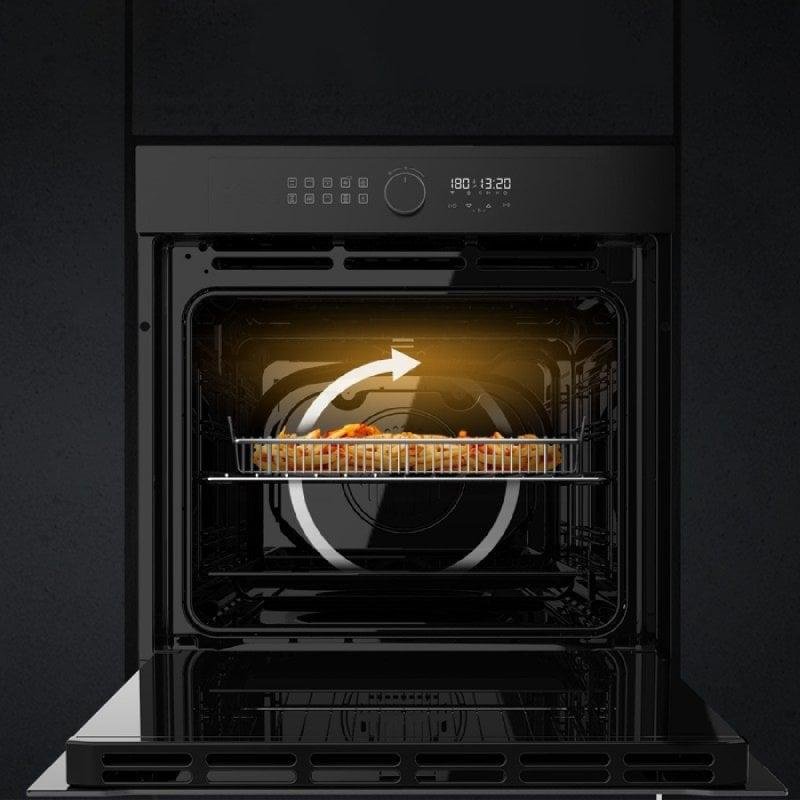 Detalle de Cecotec Bolero Hexa AF316000 Glass Black A, horno multifunción eléctrico de 81 L