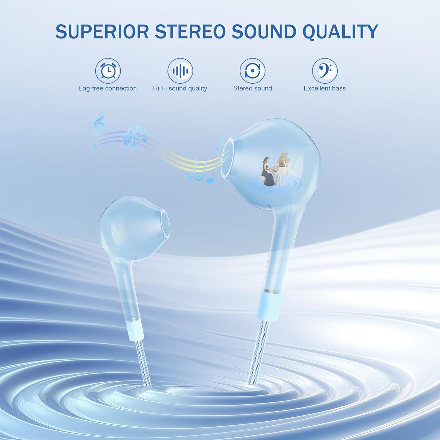 Thumbnail 1 de Jogteg Earbuds 5-pack Wired Earphones