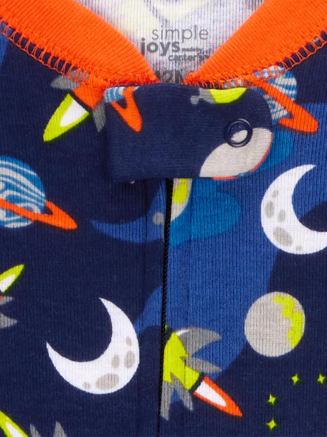 Detalle de Simple Joys by Carter's: 3-Pack Snug Fit Footless Cotton Pajamas for Baby Boys
