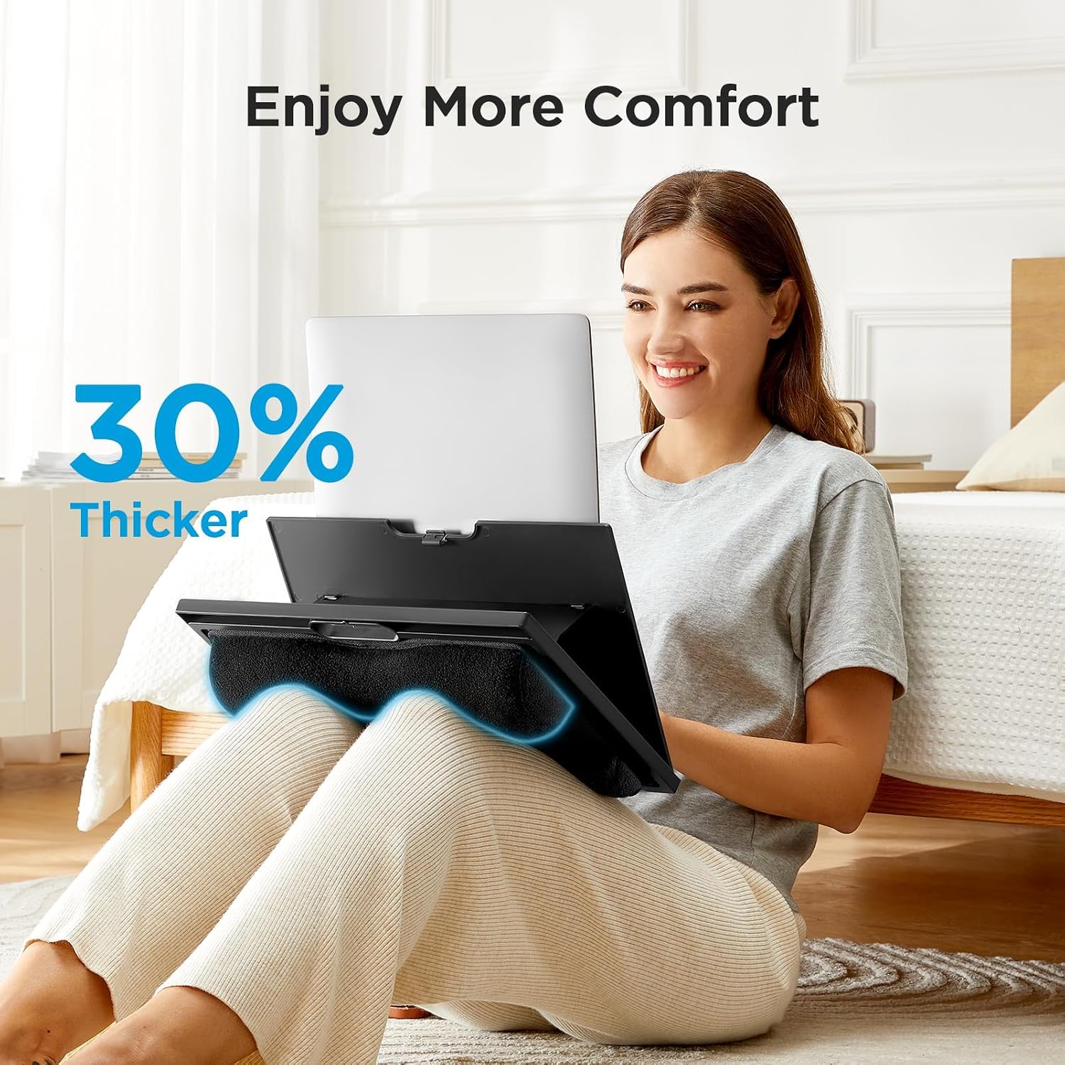 Thumbnail 2 de HUANUO Lap Desk: Adjustable 8-Position Lap Tray for Laptops up to 15.6