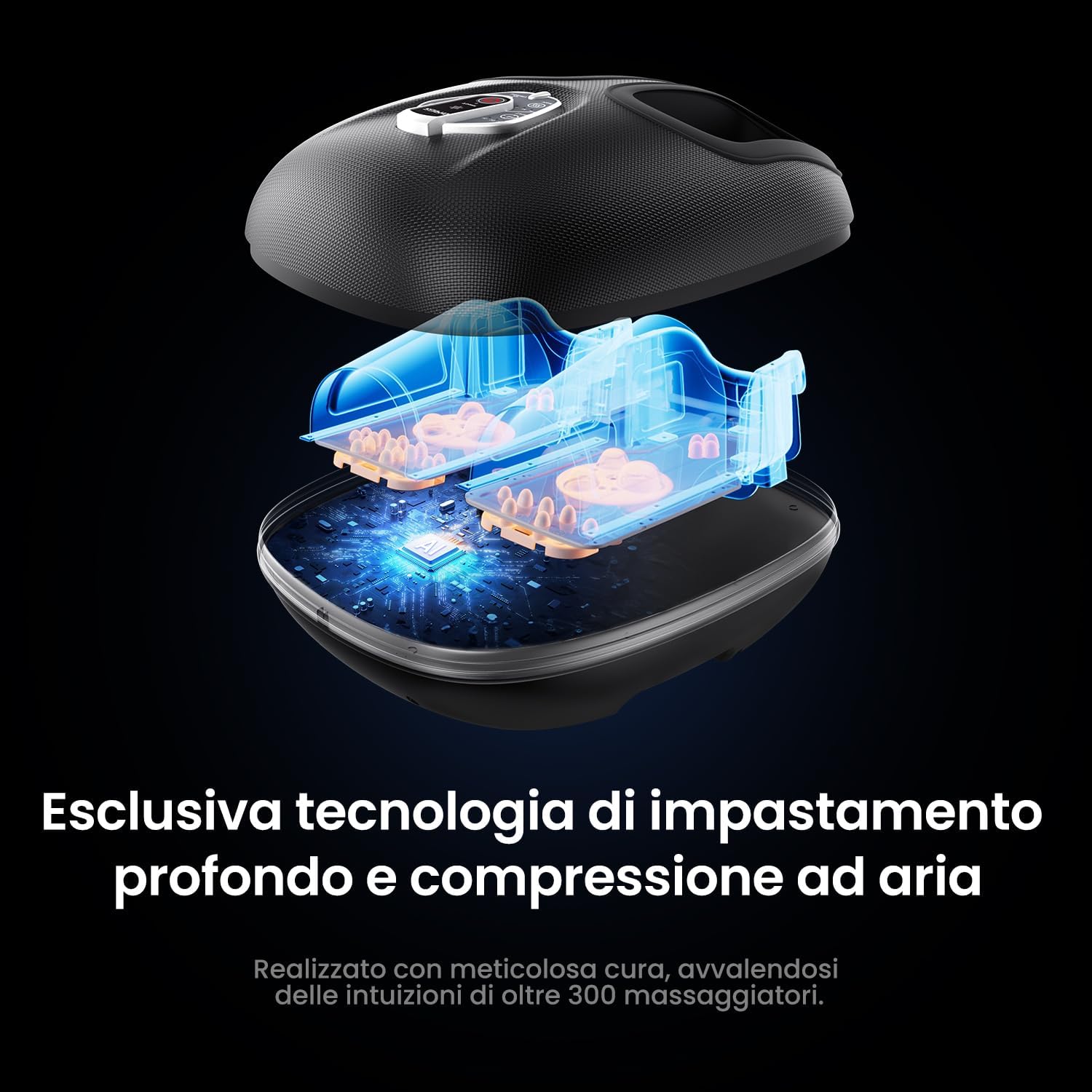 Detalle de RENPHO Massaggiatore per Piedi con Calore portatile: impastamento 3D profondo e 3 intensità