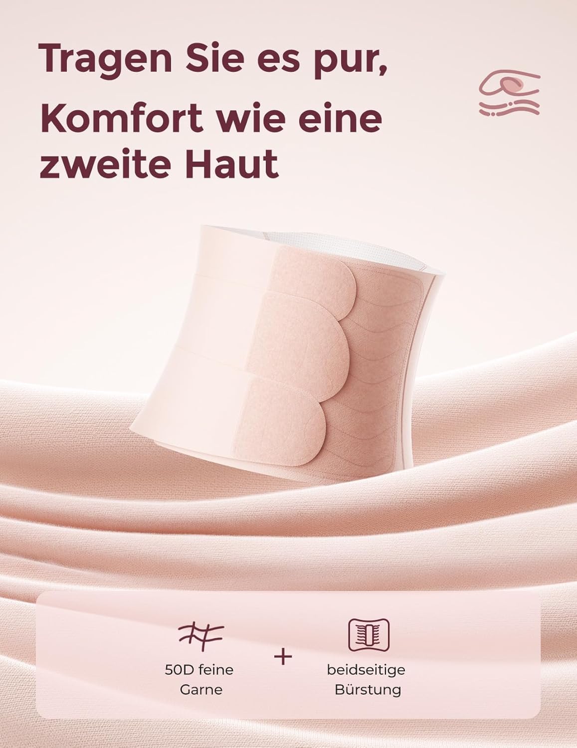 Thumbnail 5 de Momcozy Ergowrap Bauchgurt nach Geburt (Kaiserschnitt-Rückbildung) – 3D-Kompression & Rückenstütze, nahtlos, Standard M